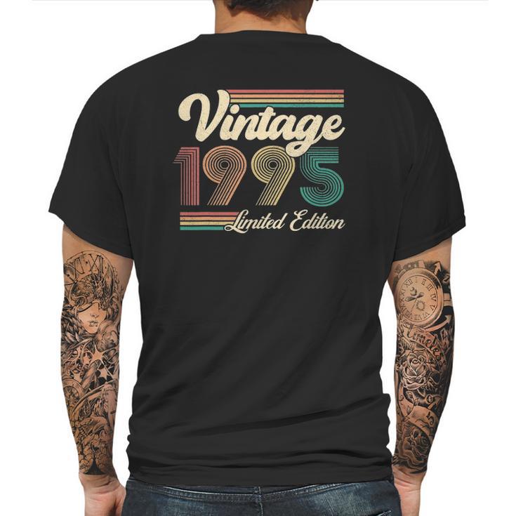 26 Years Old Gifts Born In 1995 Vintage 26Th Birthday Retro Mens Back Print T-shirt