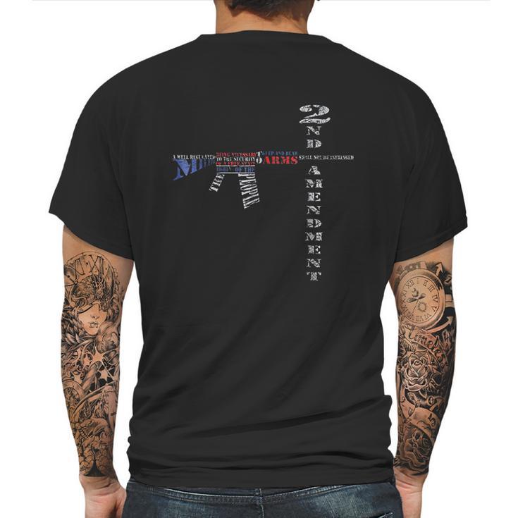 2Nd Amendment Ar15 Pro Mens Back Print T-shirt