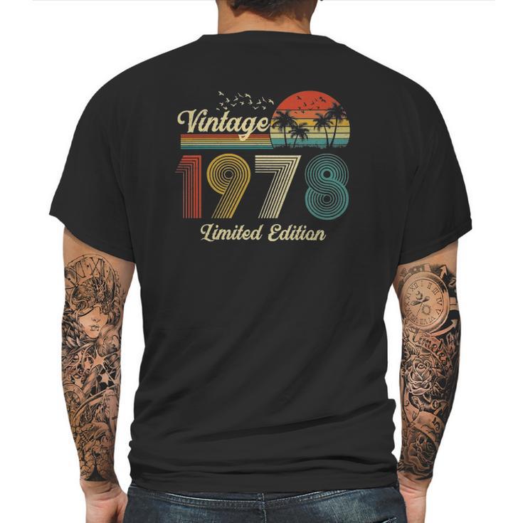 44 Years Old Vintage 1978 Limited Edition 44Th Birthday Mens Back Print T-shirt