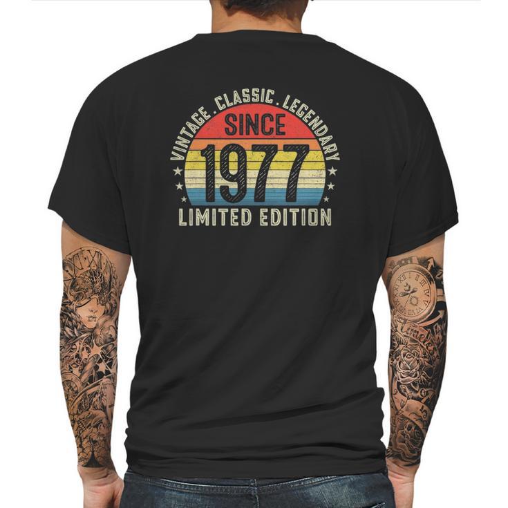 44Th Birthday 44 Years Old Bday Retro Vintage Since 1977 Ver2 Mens Back Print T-shirt