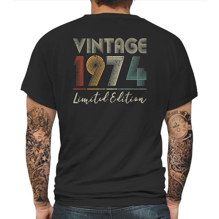 48 Years Old Gifts Vintage 1974 Limited Edition 48Th Birthday Mens Back Print T-shirt