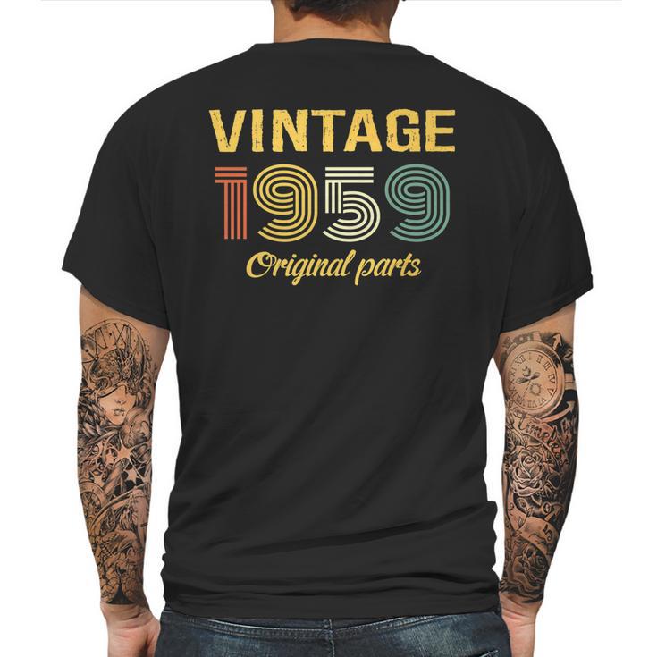 60Th Birthday Gift Vintage 1959  Classic Mens Back Print T-shirt