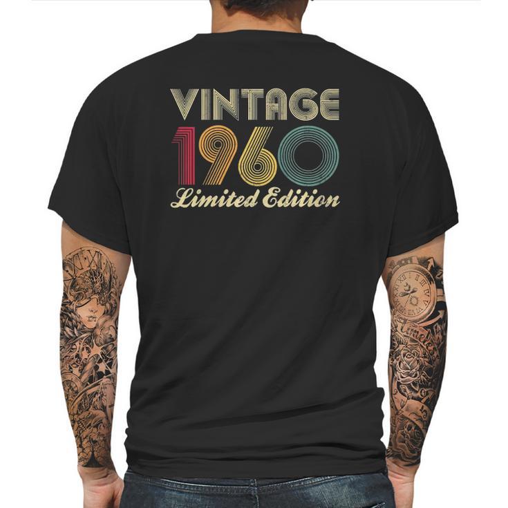 62Nd Birthday Gift 1960 Vintage Limited Edition 62 Years Old Mens Back Print T-shirt