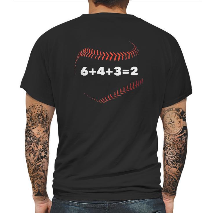 6432 Double Play Baseball Player Gift Baseball Saying Mens Back Print T-shirt