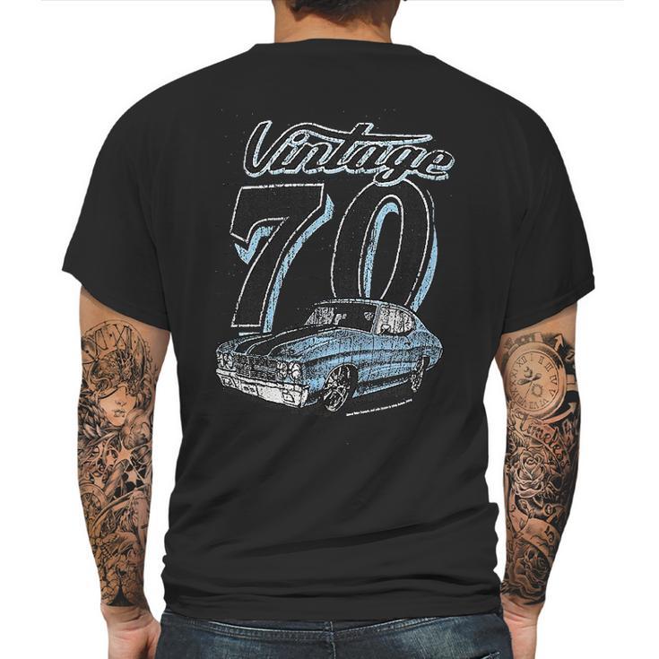 70 Chevelle Mens Back Print T-shirt