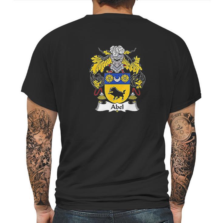 Abel Coat Of Arms Family Crest Mens Back Print T-shirt