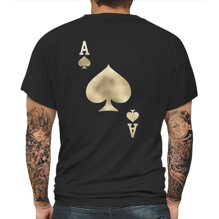 Ace Of Spades Mens Back Print T-shirt