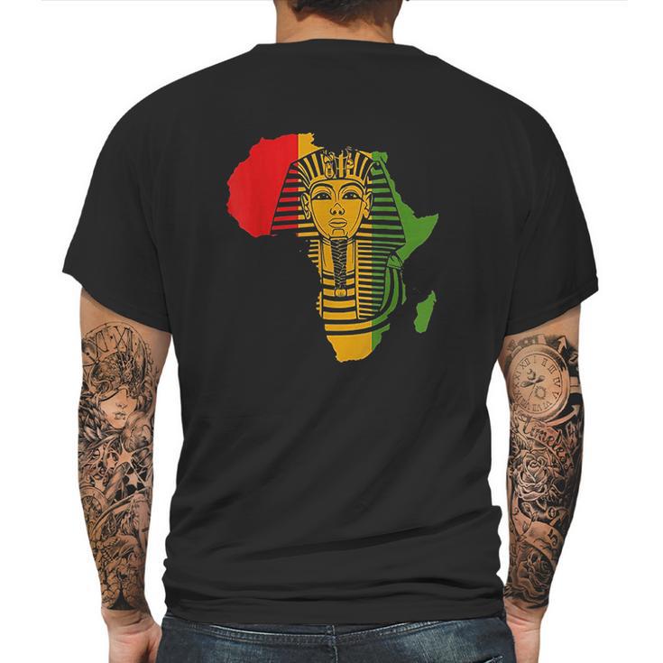 African Gift For Men Egyptian Pharaoh King Tut Dashiki Mens Back Print T-shirt