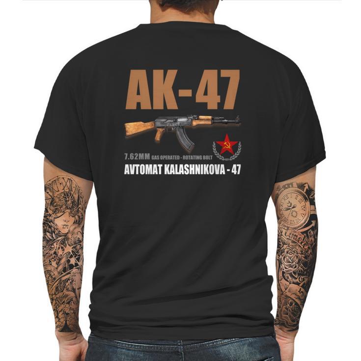 Ak47 Avtomat Kalashnikova T-Shirt Mens Back Print T-shirt