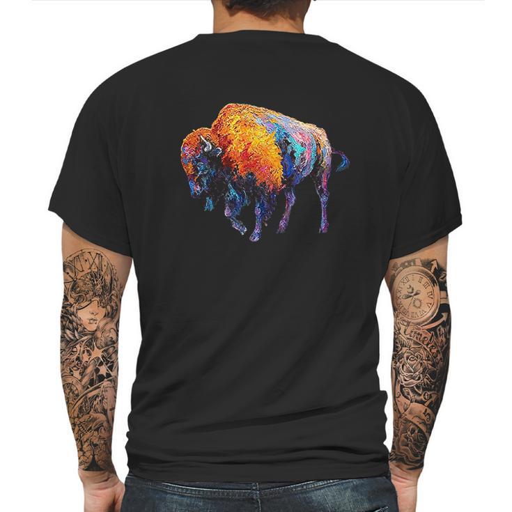 American Buffalo Art Mens Back Print T-shirt