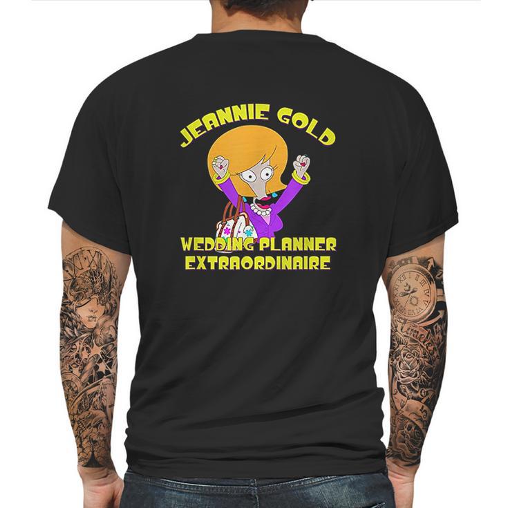 American Dad Jeannie Gold Mens Back Print T-shirt