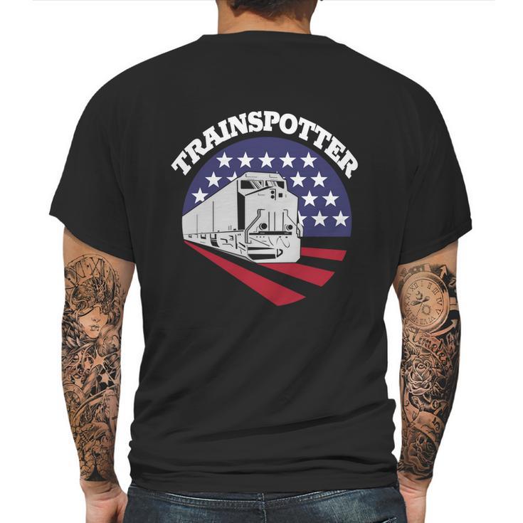 American Trainspotter Train America Trainspotting Trains Gift Graphic Design Printed Casual Daily Basic Mens Back Print T-shirt