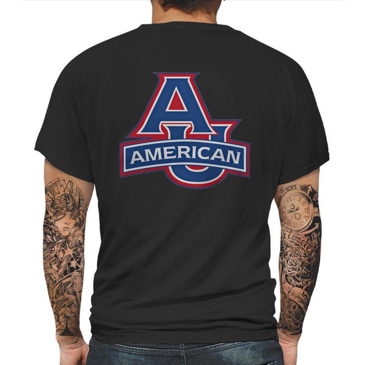 American University T-Shirt Mens Back Print T-shirt