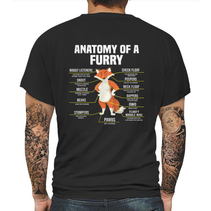 Anatomy Of A Furry Fandom Furries Cute Sweet Funny Mens Back Print T-shirt