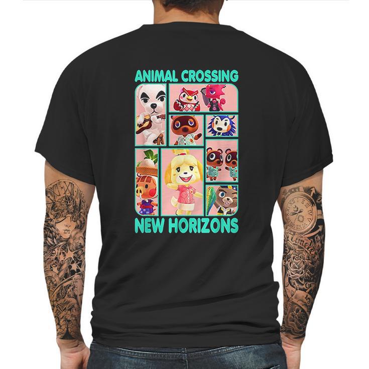 Animal Crossing New Horizons Group Box Mens Back Print T-shirt