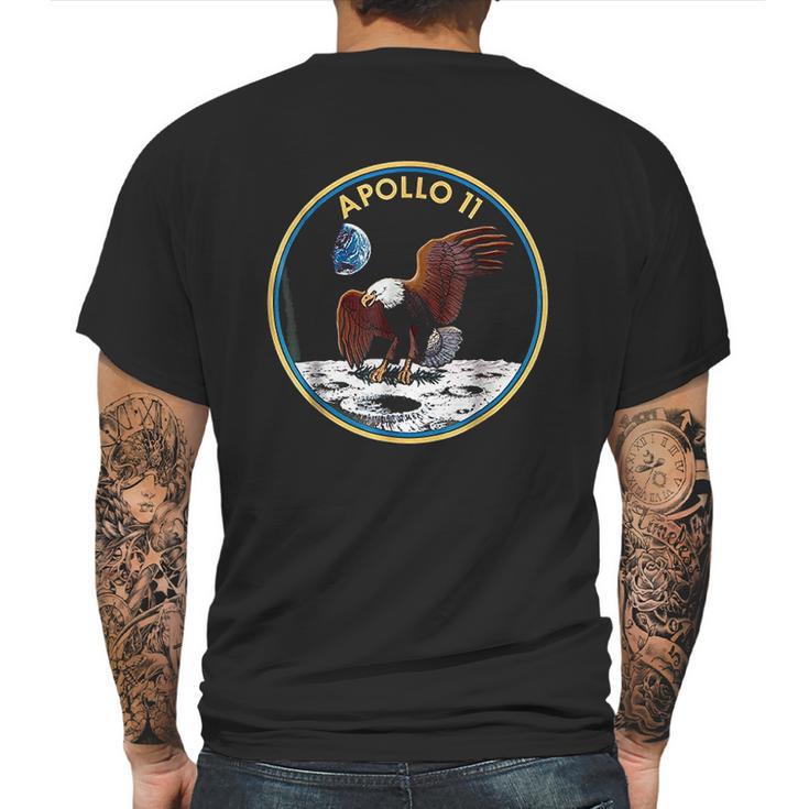 Apollo 11 Nasa Space Moon Landing Astronaut Logo Mens Back Print T-shirt