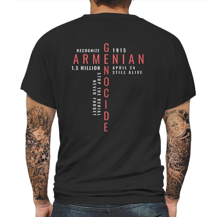 Armenian Genocide Mens Back Print T-shirt