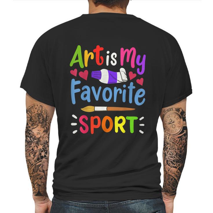 Art Artist Painter Mens Back Print T-shirt