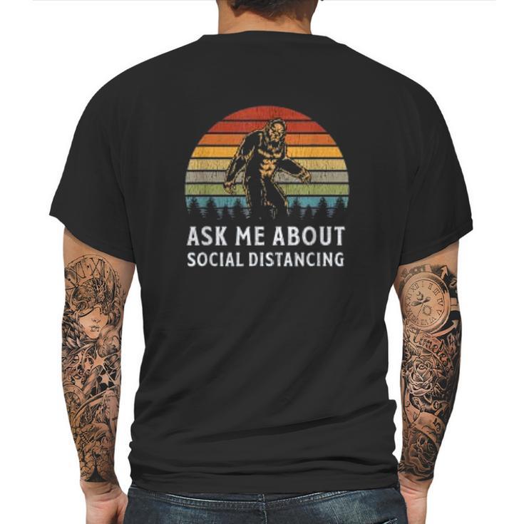 Ask Me About Social Distancing Mens Back Print T-shirt