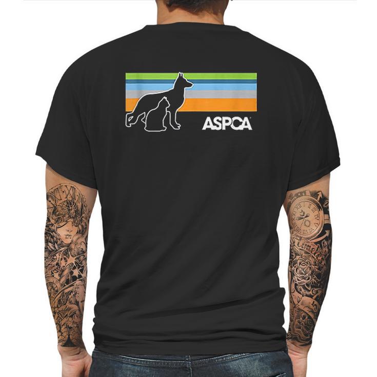 Aspca Retro Dark Mens Back Print T-shirt