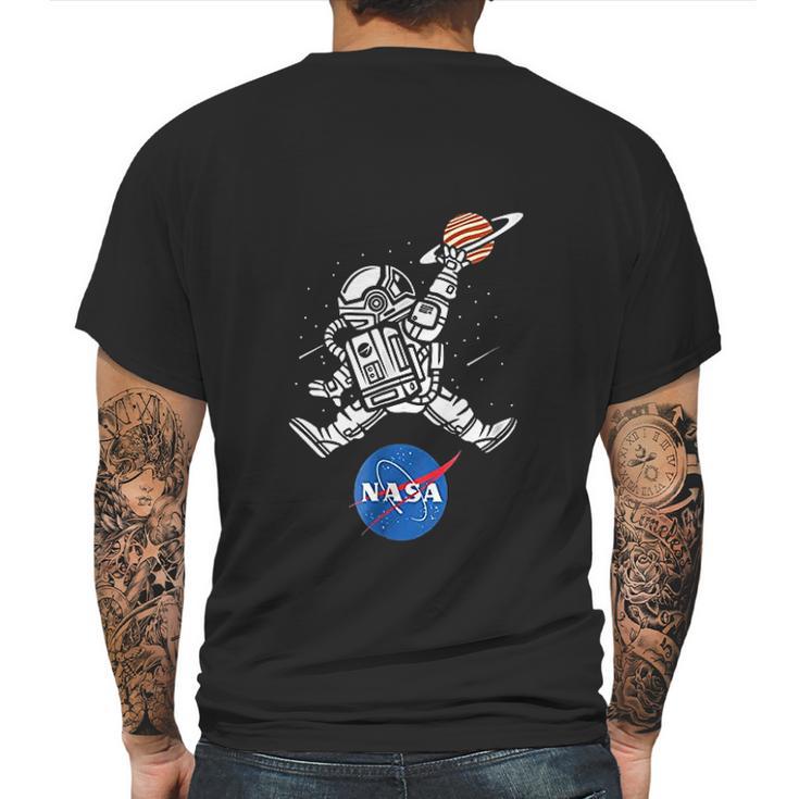 Astronaut Basketball Nasa Mens Back Print T-shirt