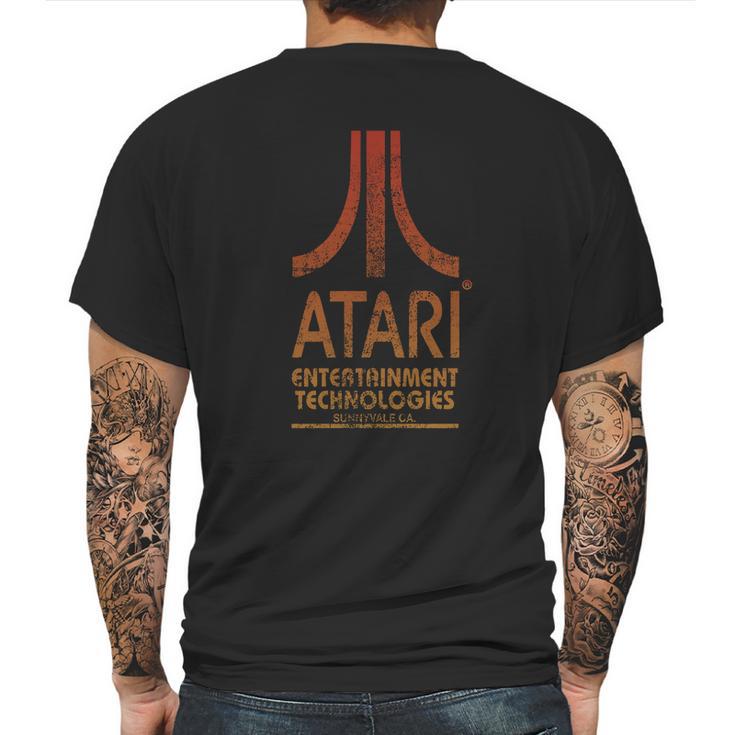 Atari Entertainment Technologies Distressed T- Mens Back Print T-shirt