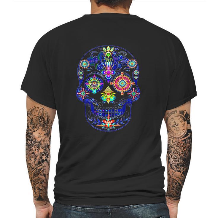 Ayahuasca Dmt Psychedelic Shrooms Psilocybin Lsd Trip Skull Mens Back Print T-shirt