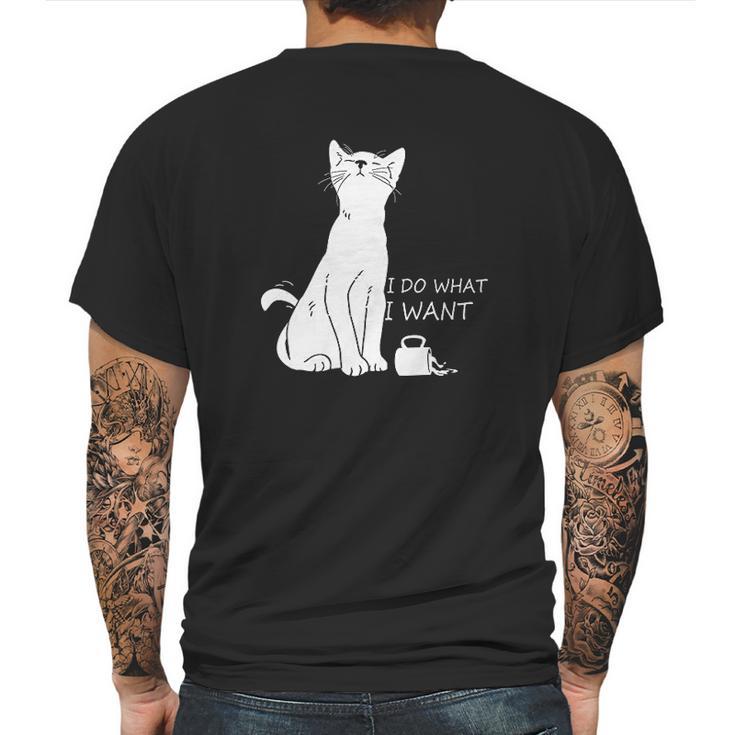 Hisayhe Funny Cat Do What I Want Cat Personality Graphic Mens Back Print T-shirt