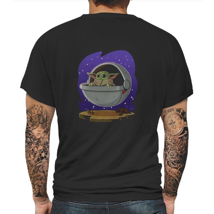 Baby Yoda Art Shirt Mens Back Print T-shirt