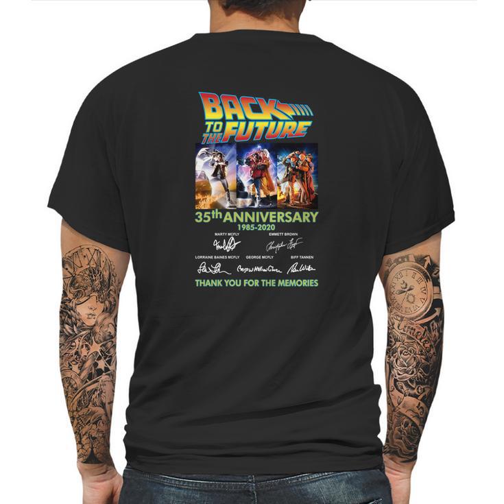 Back To The Future 35Th Anniversary 1985-2020 Signatures Shirt Mens Back Print T-shirt