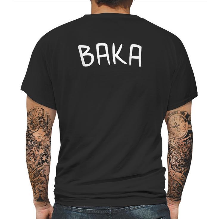 Baka Funny Cute Anime Manga Japanese Word Gift Mens Back Print T-shirt