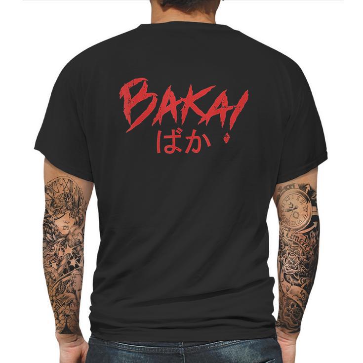 Baka Japanese Word Funny Idiot Anime Japan Letters Gift Mens Back Print T-shirt