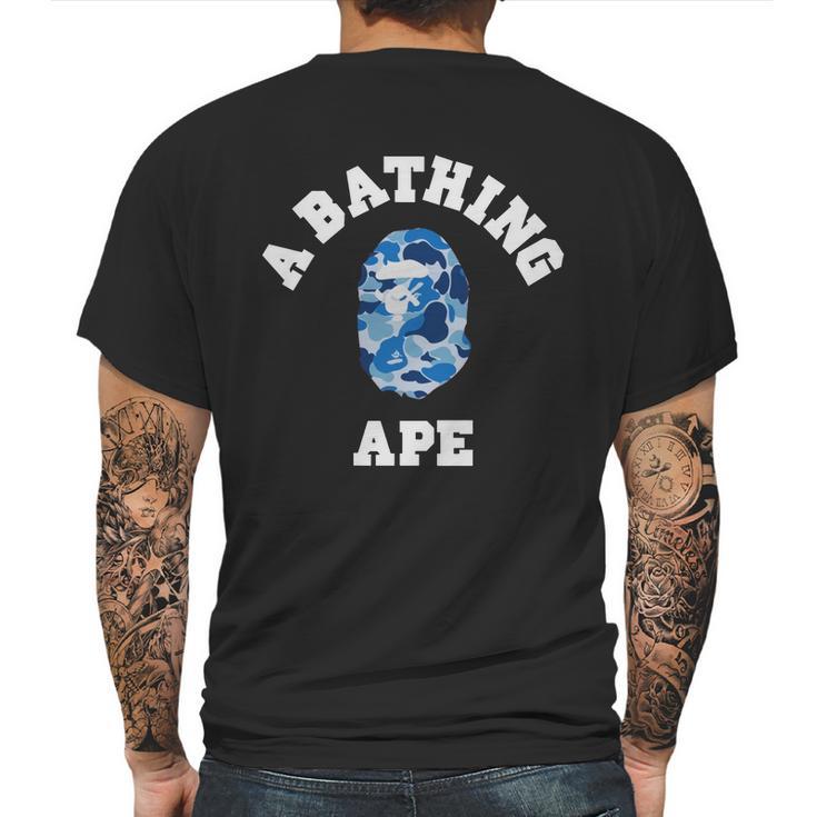 Bape Abc Blue Camo Hoodies Mens Back Print T-shirt