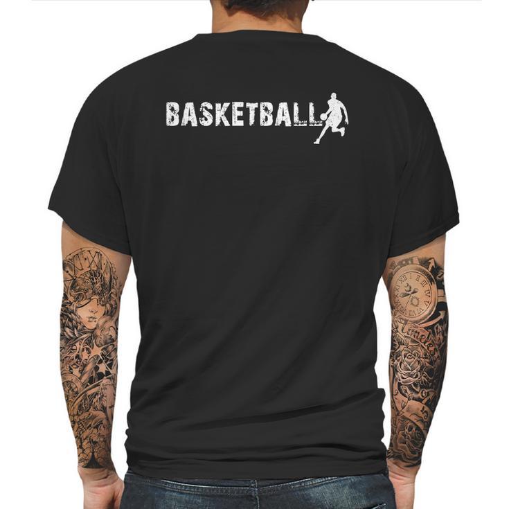 Basketball Funny Sport Logo Mens Back Print T-shirt