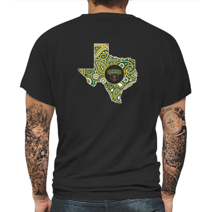 Baylor Bears Paisley State Ver 2 Apparel Mens Back Print T-shirt