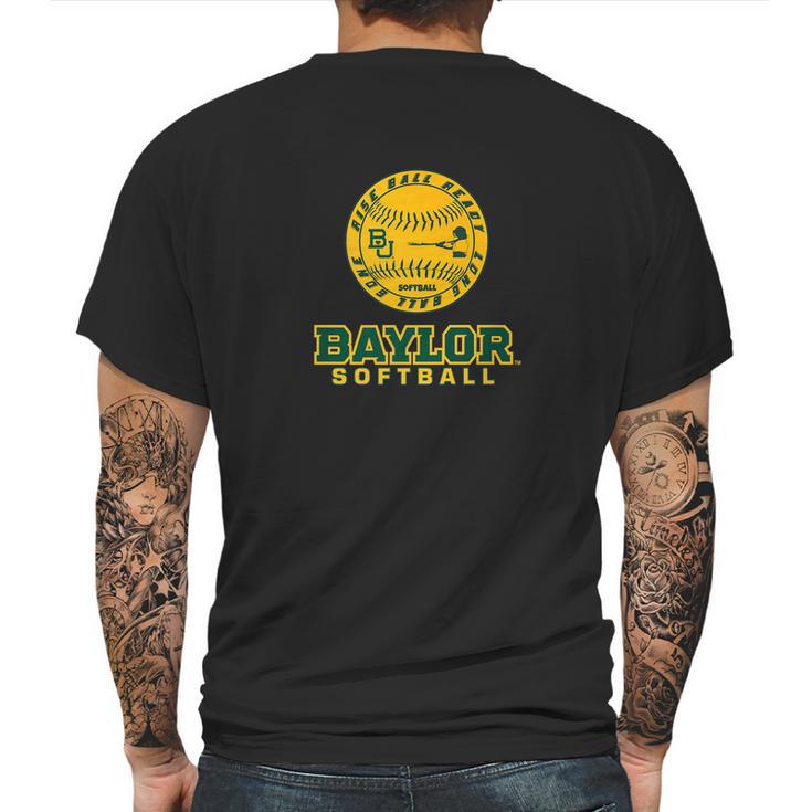 Baylor Bears Softball Rise Ball Ready  Apparel Mens Back Print T-shirt