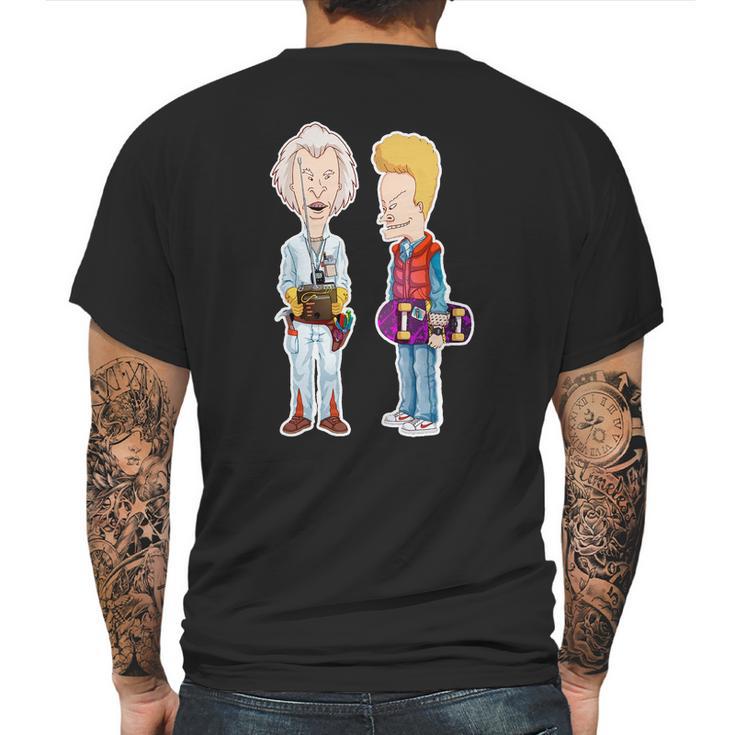 Beavis And Butt-Head Do Back To The Future Mens Back Print T-shirt