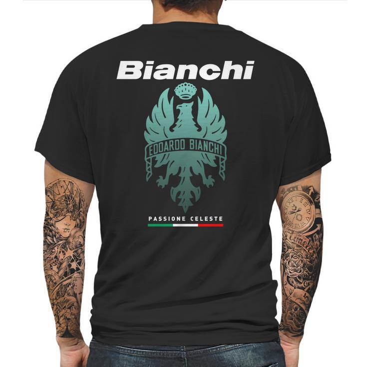 Bianchi Passione Celeste Mens Back Print T-shirt