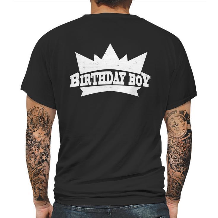 Birthday Boy Crown Classic Logo Mens Back Print T-shirt