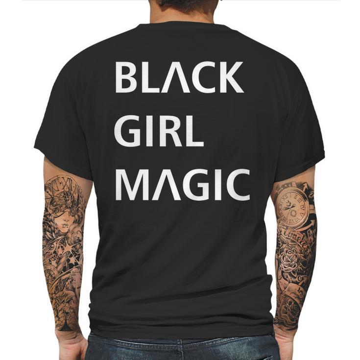 Black Girl Magic Logo Mens Back Print T-shirt