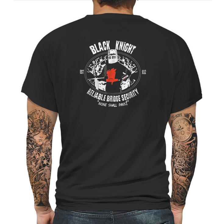 Black Knight Bridge Security Mens Back Print T-shirt