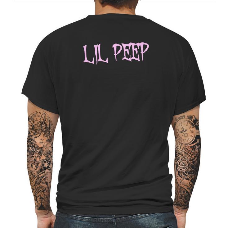 Black Og Lil Peep Logo Mens Back Print T-shirt