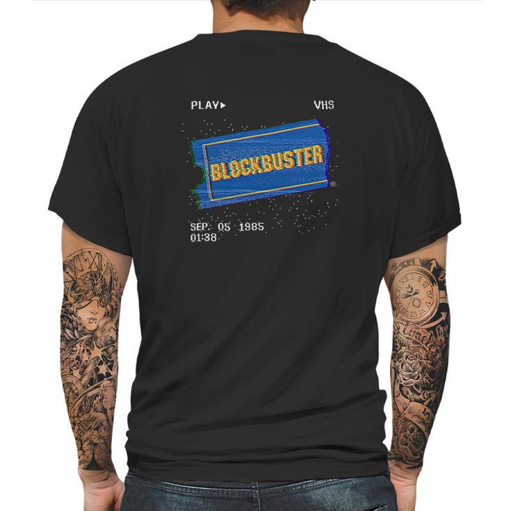 Blockbuster Video Store Video Vintage Mens Back Print T-shirt