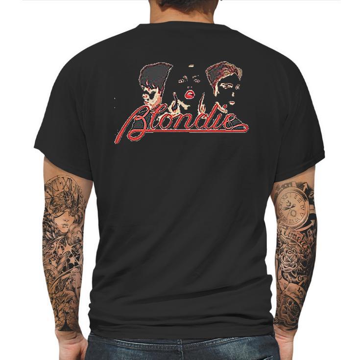 Blondie Band Logo Mens Back Print T-shirt