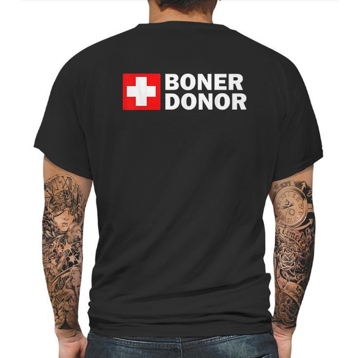 Boner Donor Funny Halloween Costume Gift Mens Back Print T-shirt