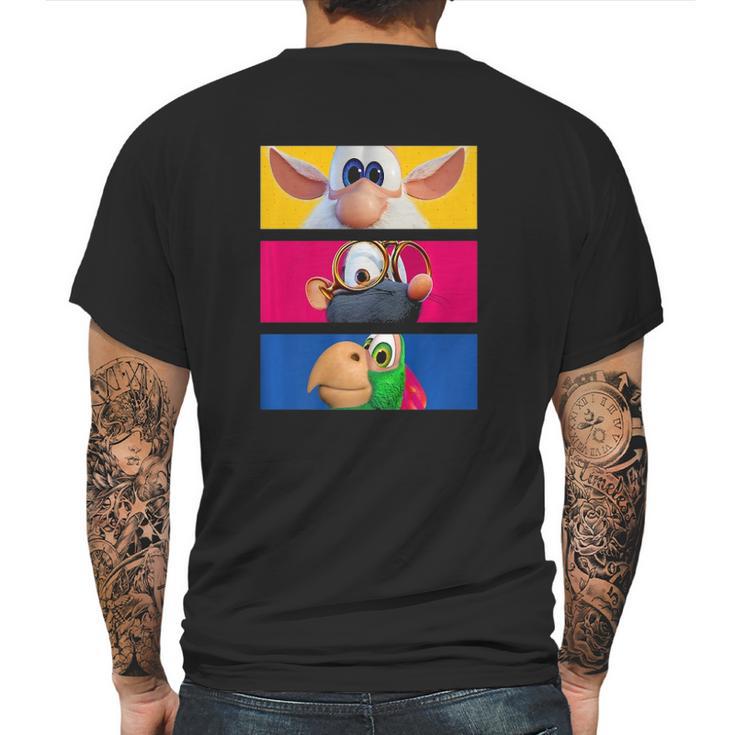 Booba & Friends Eyes Mens Back Print T-shirt