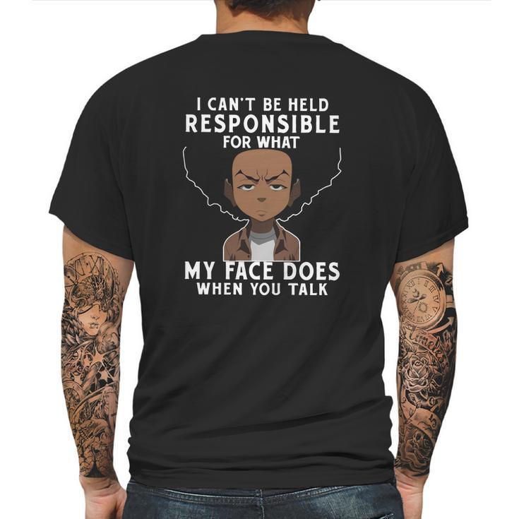 The Boondocks Shirts - My Face Mens Back Print T-shirt