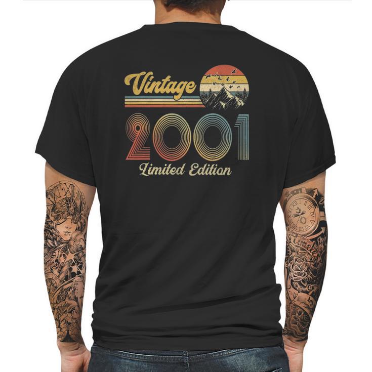 Born In 2001 21 Years Old Gifts Made In 2001 21St Birthday Mens Back Print T-shirt