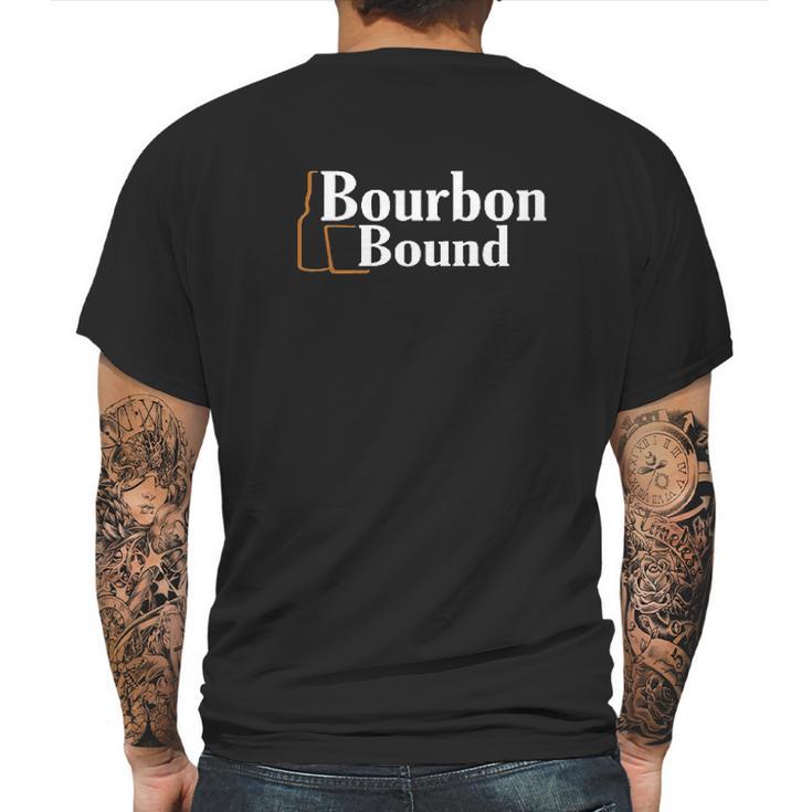 Bourbon Bound Logo On On A Black Mens Back Print T-shirt