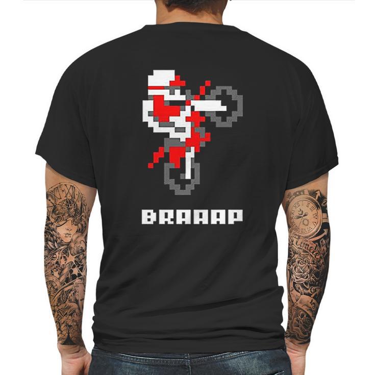 Braaap Dirt Bike Retro Mens Back Print T-shirt